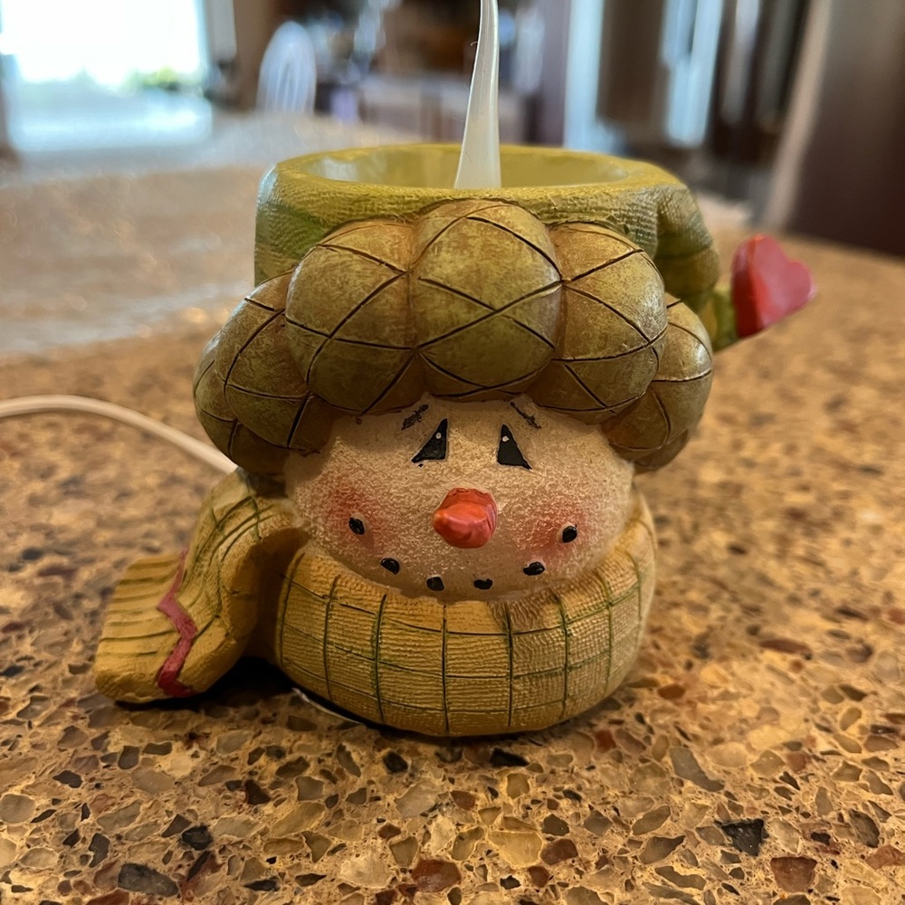 Snowman electric Votive